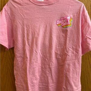 Barbie Malibu Cafe Pink Tee for Kids Medium